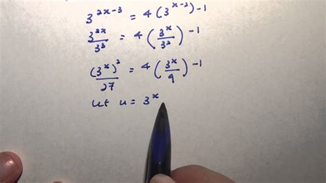 Simultaneous Equations Involving Indices Youtube