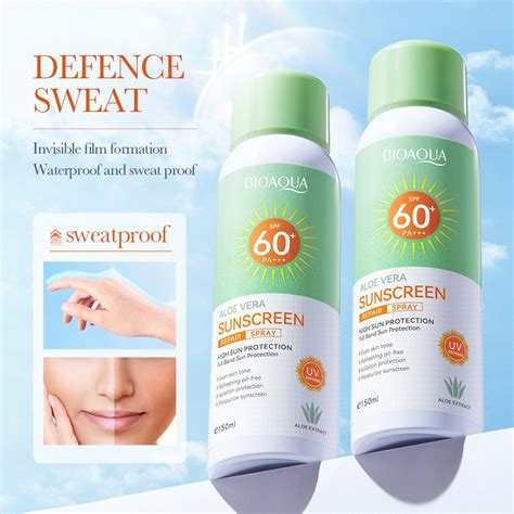 New Bioaqua Spf 60 Aloe Vera Sunscreen Repair Lotion 40g Shopee Philippines