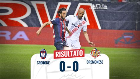 Serie Bkt A Giornata Crotone Cremonese F C Crotone