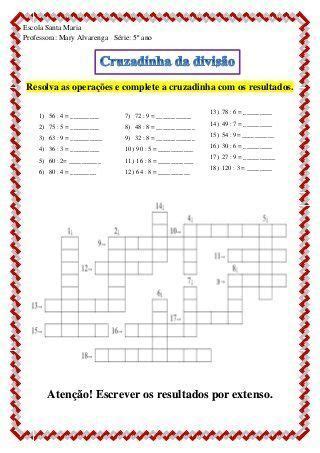 Pin De Lais Porto Em Atividades Fichas De Exercícios De Math for