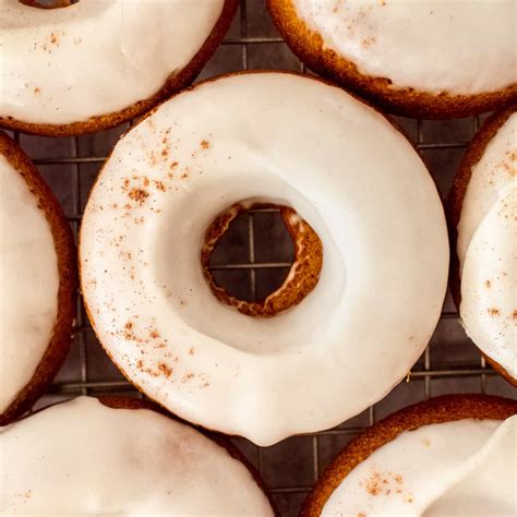 Baked Pumpkin Donuts With Maple Glaze Little Vintage Baking