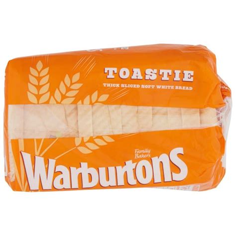 Warburtons Toastie Thick Sliced Soft White Bread 400g