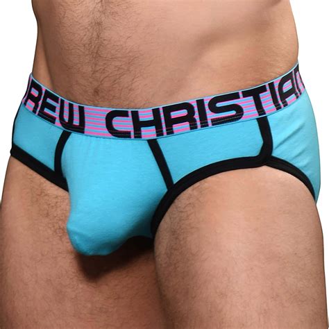 Andrew Christian Slip Almost Naked Rétro Bleu Turquoise INDERWEAR