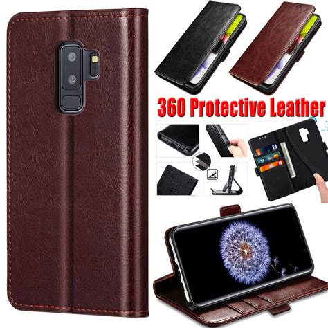 For Samsung Galaxy S9 S9 Plus Wallet Case Protective Leather Flip Stand Cover Ebay