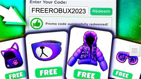 4 New Free Robux Items In January Event Roblox Promo Codes 2023 All Free Items On Roblox