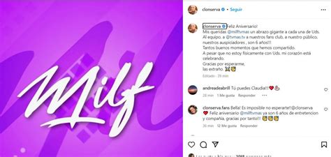 Claudia Conserva Sorprende A Milf Con Un Emotivo Mensaje Gracias