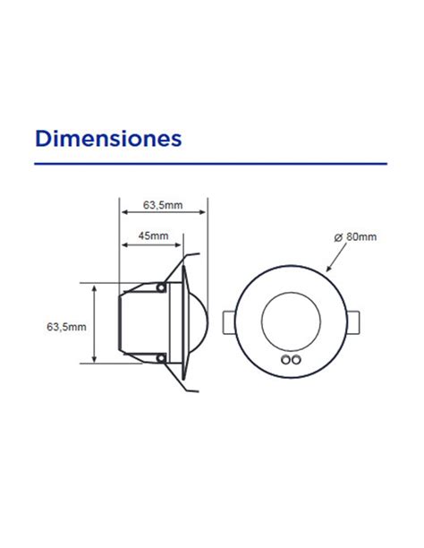 Detector De Movimiento Con Bluetooth Empotrable En Techo De Dinuy