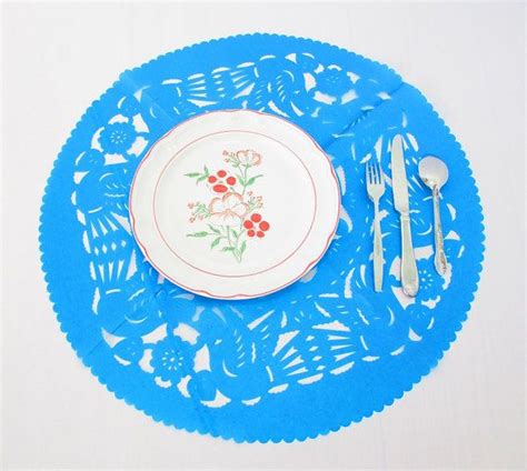 Round Paper Placemat Paper Doilies Doily By Mexfabricsupplies Mexican