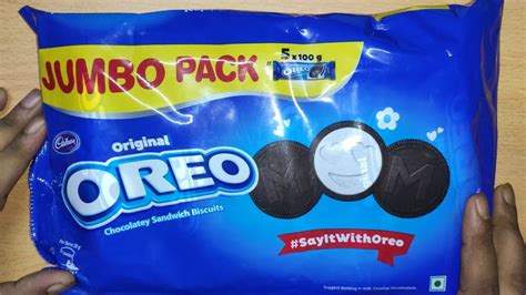 Oreo Jumbo Pack 500 G Cookies Biscuit Unbox Review YouTube