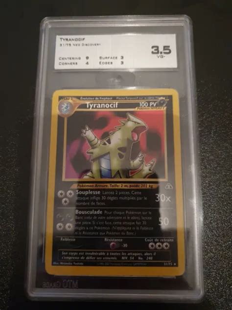 Carte Pokemon Tyranocif Fran Ais Neo Discovery Mtg