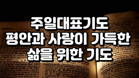 대표기도 │ 대표기도모음 │ 평안과 사랑이 가득한 삶을 위한 기도 6월 2주 주일 대표기도문│6월 둘째주 기도│기도문 모음