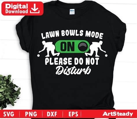 Lawn Bowls Svg Files Funny Do Not Disturb Theme Lawn Bowler Etsy