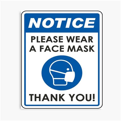 Wear Mask Sign Printable