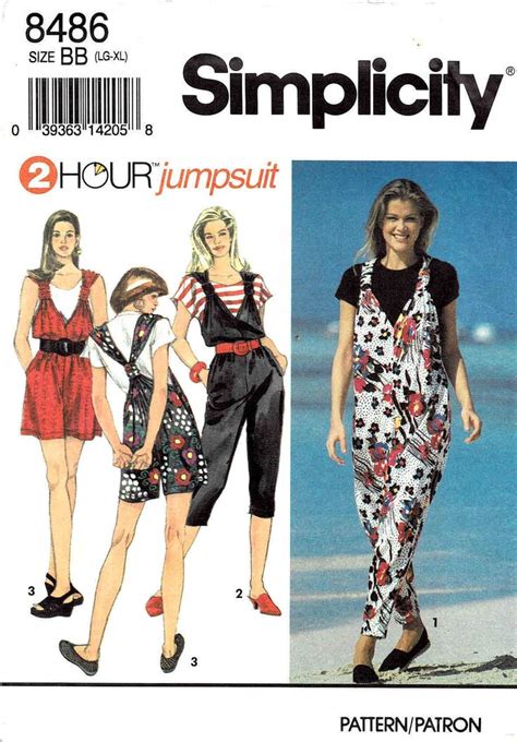 S Simplicity Vintage Sewing Pattern Misses Loose Fitting