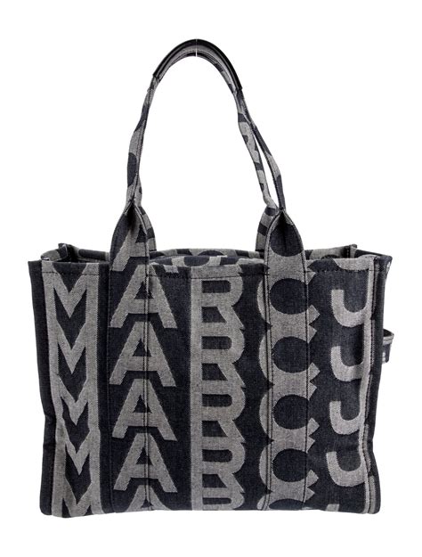 Marc Jacobs Denim Tote Bag Blue Totes Handbags Mar181607 The Realreal