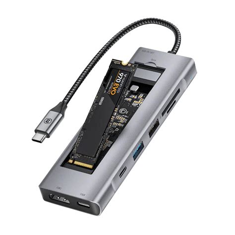 Essager 8 In 1 Usb C Hub With 10gbps M2 Nvme Ssd Enclosure Bsavvi