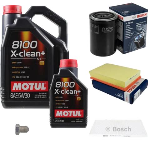 Bosch Inspection Set L Motul X Clean W Pour Audi A Eur