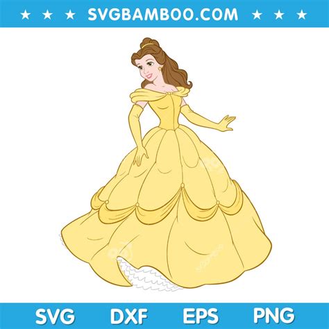 Disney Belle Princess SVG Belle Princess SVG Disney