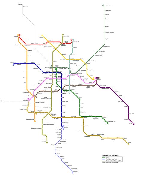 Mexico City Subway Map