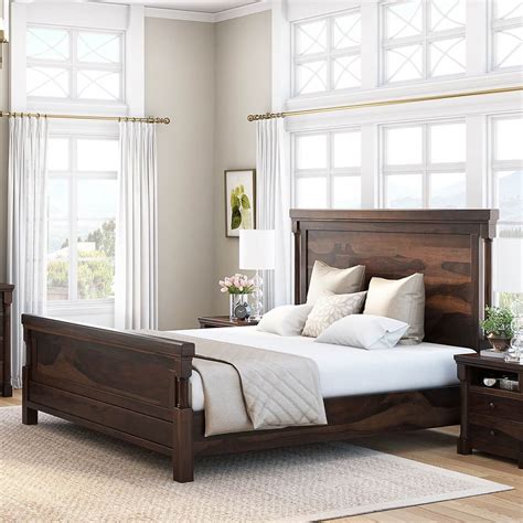 Pioneer Transitional Style Solid Wood Bed