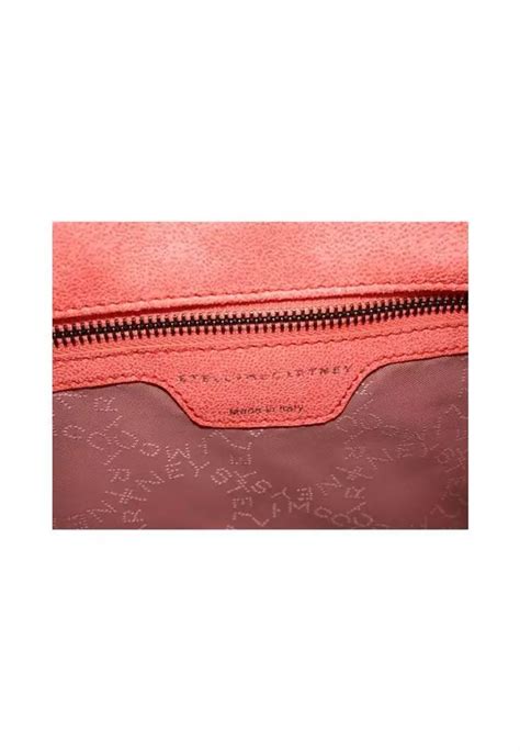 Stella Mccartney Pre Loved Crossbody Falabella Shaggy Deer In Peach