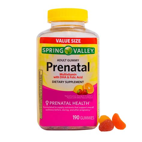 Spring Valley Prenatal Multivitamin Gummies Value Size 190 Ct