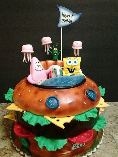 Spongebob Krabby Patty Cake Roartasticdesserts