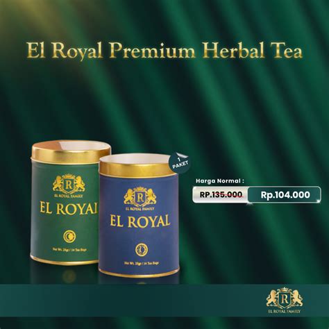 Jual El Royal Premium Herbal Tea Paket Morning Slimming Tea