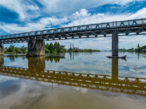 Huntly Bridges And Power Station Huntly North Island New Zealand