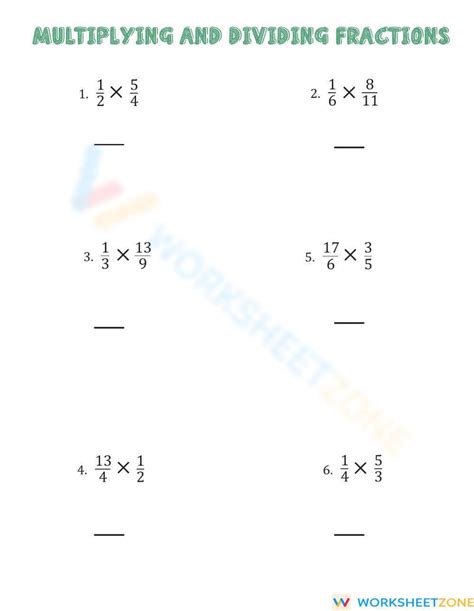 Operations With Fractions Worksheet Worksheets Library