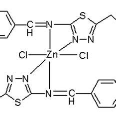 Suggested Structure Of The Octahedral Zn Ii Complex Of The Ligand L