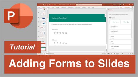 Microsoft Powerpoint Add A Form To Your Powerpoint Slides กระดาน