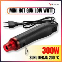 Review Heat Gun Low Watt 300W Hot Gun Watt Kecil Plastik Segel Alat Pemanas Multifungsi Mini