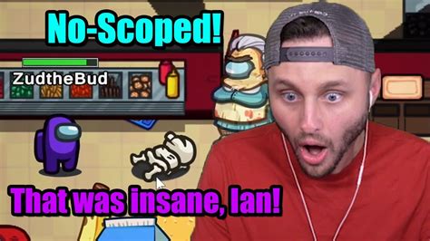 Ssundee Does An Insane No Scope In Among Us By Accident Youtube