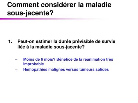 PPT Critères dadmission des patients donco hématologie proposés en