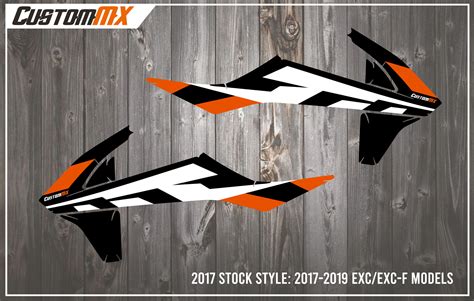 Rad Panel Graphics KTM SX SXF EXC XC 2017 EXC Stock Style Custom MX