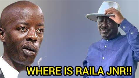 WHERE IS RAILA ODINGA JUNIOR KENYANS QUESTIONS THE WHEREAOUTS OF RAILA