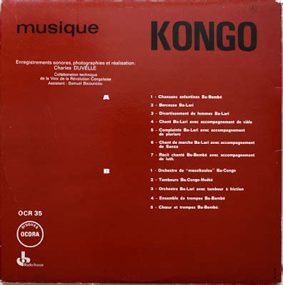 Anthems For The Nation Of Luobaniya Musique Kongo Rec