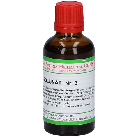 Solunat Nr. 3 Tropfen 50 ml - Shop Apotheke