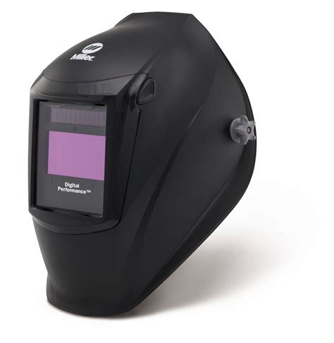 Miller Electric Welding Helmet Auto Darkening 3 Arc Sensors Black W8 To W13 382 In X 185