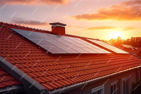 Premium Ai Image A House With Solar Panels On The Roof