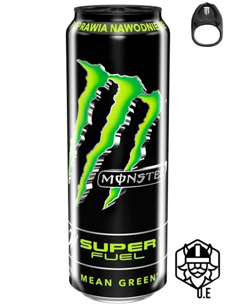 Bebida Energ Tica Monster Super Fuel Mean Green Anilla Negra Ml