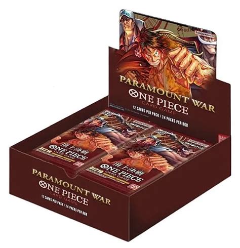 ONE PIECE CARD Game CCG Paramount War OP 02 Booster Box 24 Packs Sealed