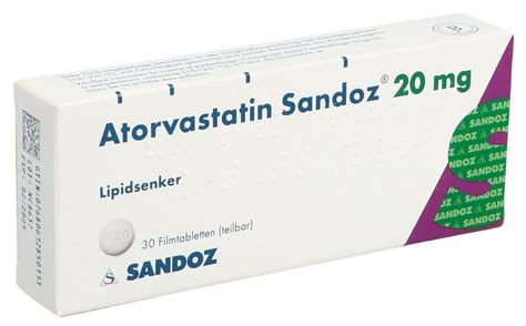 Atorvastatine Sandoz Cpr Pell Mg Blist Pce Commander En Ligne