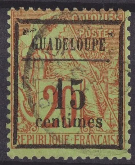 TIMBRE COLONIES FRANCAISES Guadeloupe Oblitere N 4 Ref 201 EUR 6 00