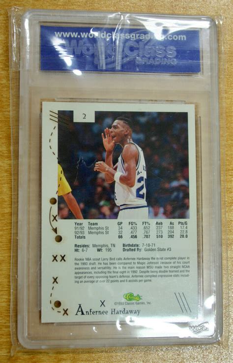 1993 CLASSIC C3 2 ANFERNEE HARDAWAY ROOKIE WCG GEM MINT 10 EBay