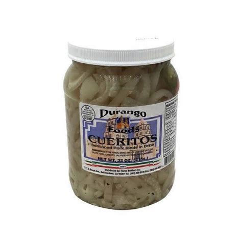 Durango Foods Cueritos Seasoned Pork Rinds In Brine 32 Oz Delivery Or