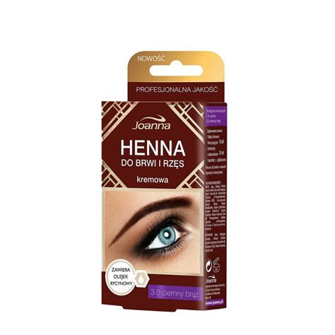 Joanna Henna do brwi i rzęs kremowa 3 0 Ciemny brąz 15ml