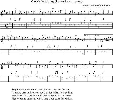 Scottish Tune Sheetmusic Midi Mp3 Mandolin Tab And PDF For Mairis