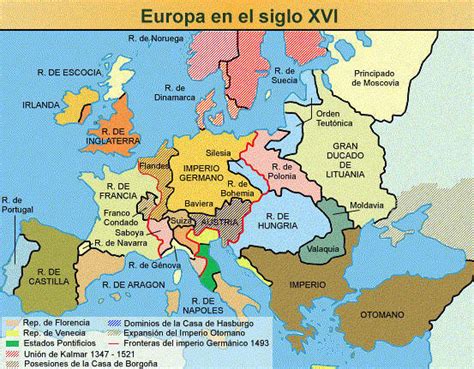 Siglo De Oro Mapas De Europa Siglos Xvi Y Xvii